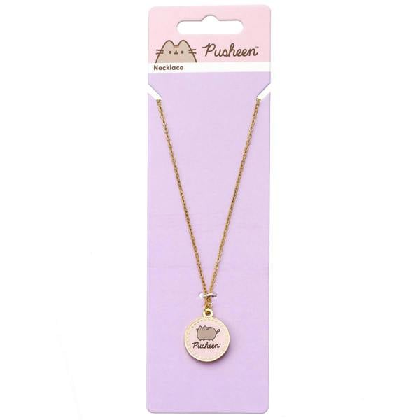 Pusheen the Cat Pink name Necklace