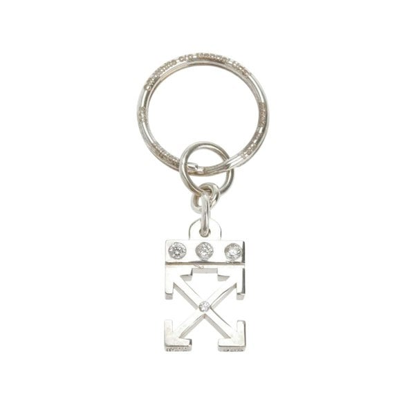 Off White Arrow Keyring - Silver