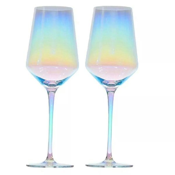 AddLiquid Rainbow Wine Glass (Set of 2)