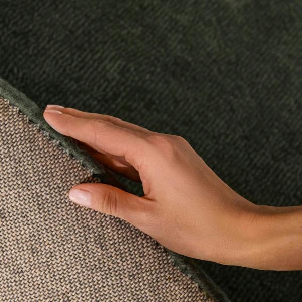 Villeroy & Boch 1812 Wool Rug Organic Round Kari Natural Green