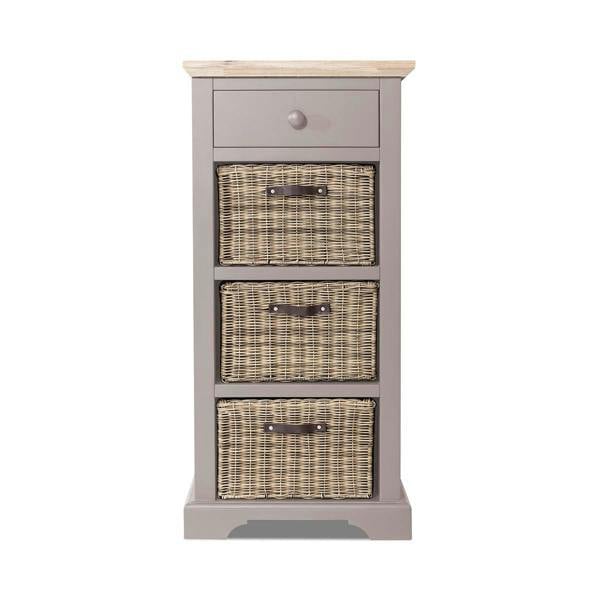 Statement Furniture Florence Tallboy with Drawer and 3 Storage Baskets