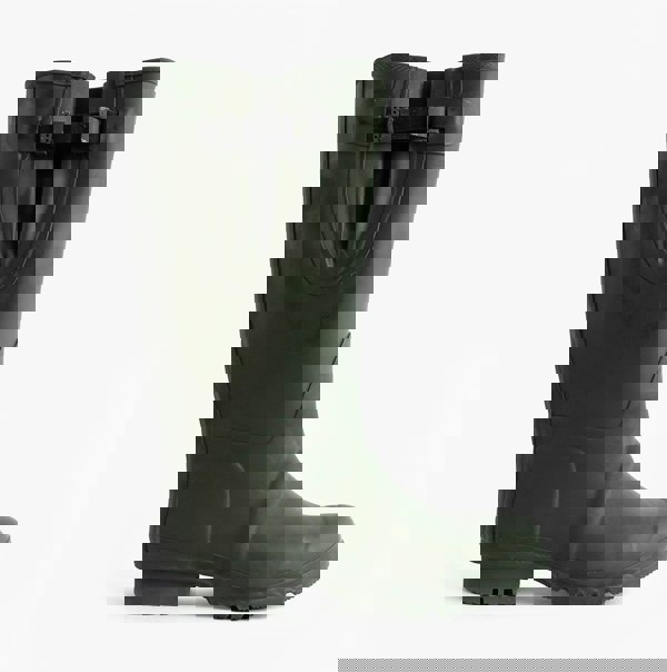 Woodland NEOPRENE Gusset Unisex Buckle Wellington Boots Olive Green