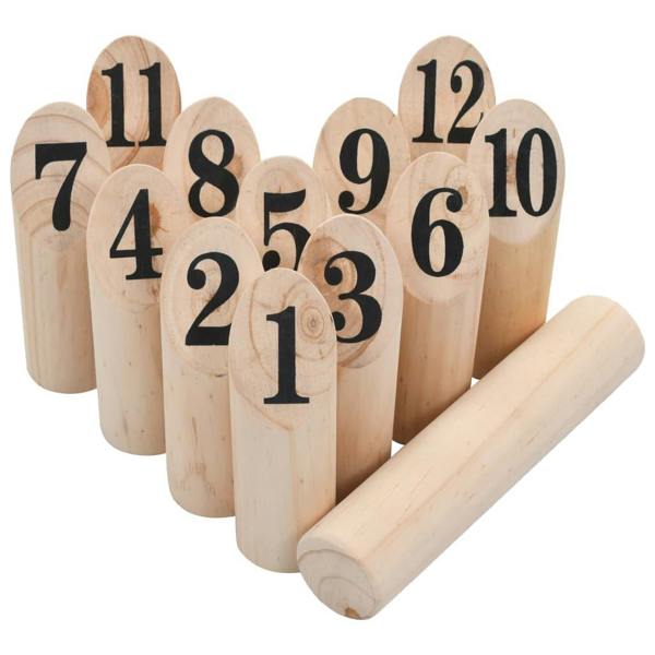 Berkfield Number Kubb Game Set Wood