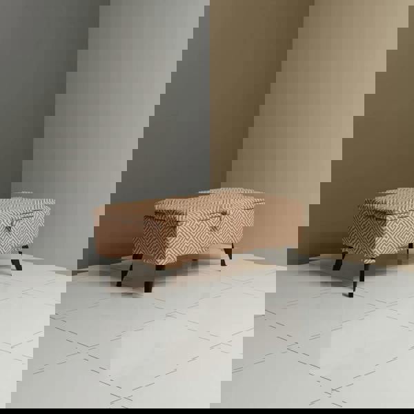 Minimalist Rectangular Pouffe with Wooden Legs – Multi - Purpose Storage & Seating - ISTOOLS