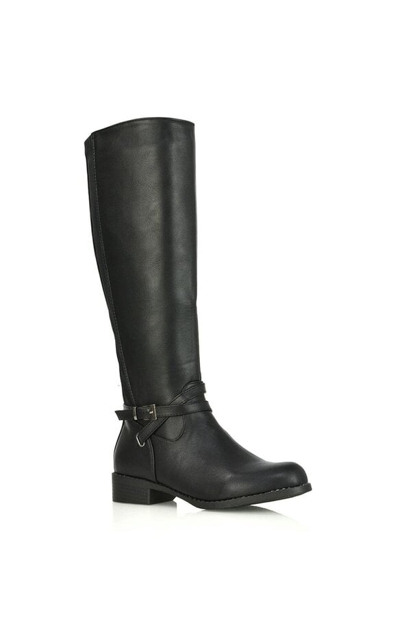 XY LONDON Flat Knee High Riding Style Boots
