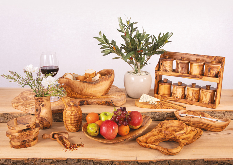 Verano Spanish Ceramics Olive Wood - Spice Rack