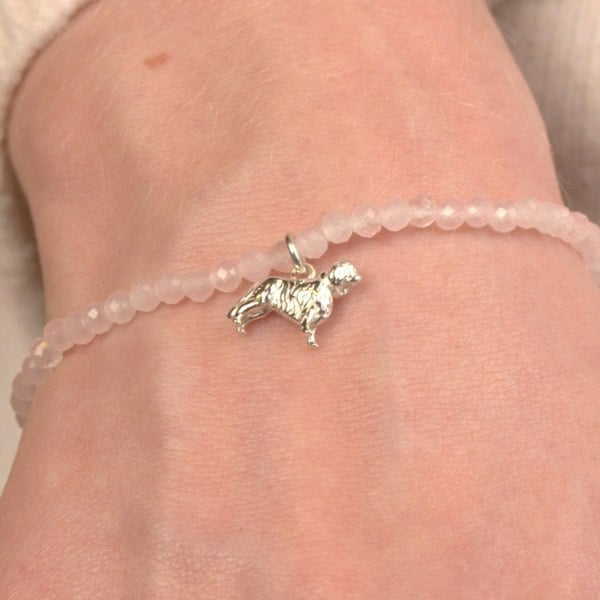 King Charles Spaniel Crystal Bracelet - Personalised - MYLEE London