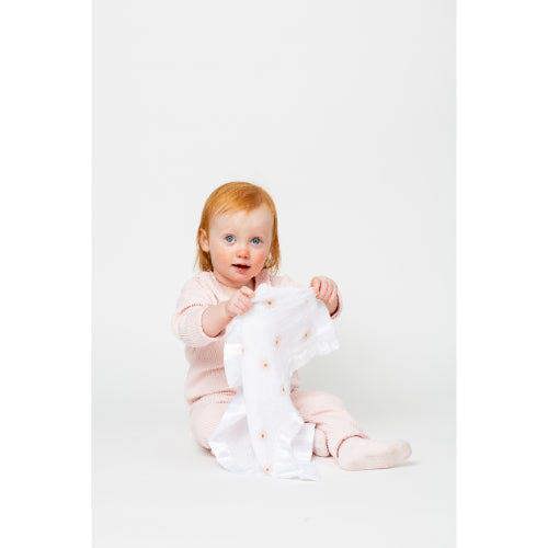 Lulujo - Muslin Security Comforter Blanket - Daisies 2 Pack