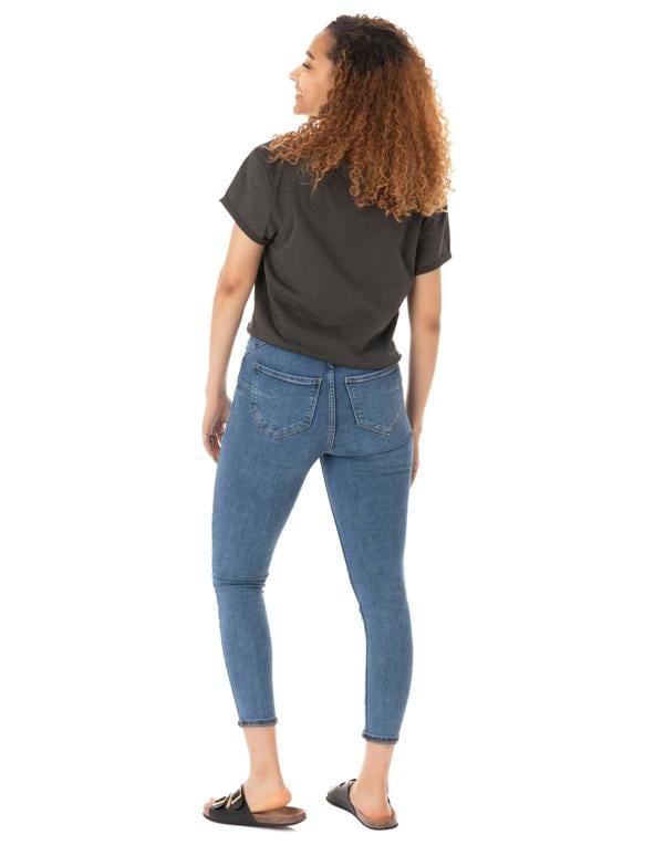 Amplified Clothing Womens Grey Pink Floyd Cropped Short Sleeved T-Shirt