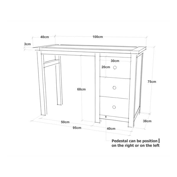 Cabinet Bits Argenta 3 Drawer Dressing Table Set Wood Knob