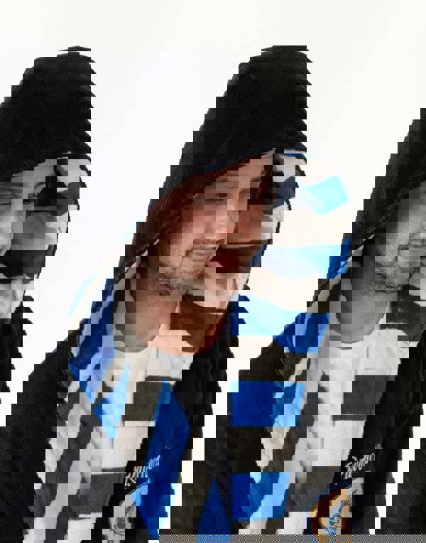 Harry Potter Unisex Black Ravenclaw Hooded Bathrobe