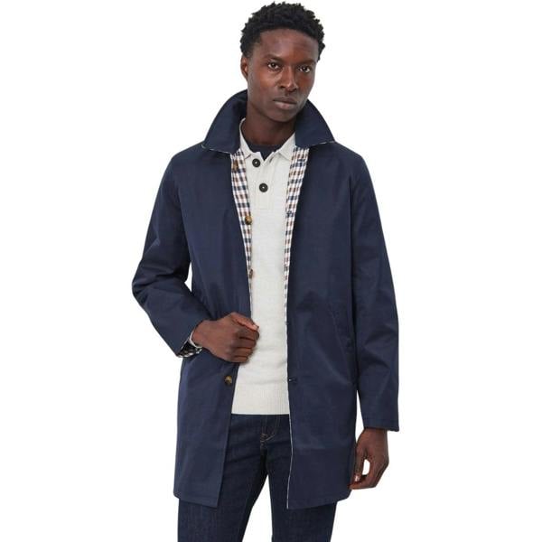 Aquascutum Active ARCHIVAL REVERSIBLE MID COAT AA_A005_JK003 BLUE NAVY Jacket Mens L