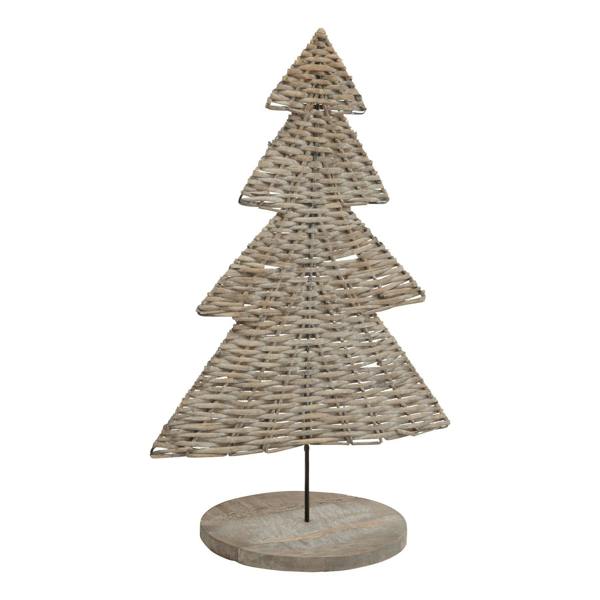 Hill Interiors The Noel Collection Wicker Tree Ornament - Brown - 