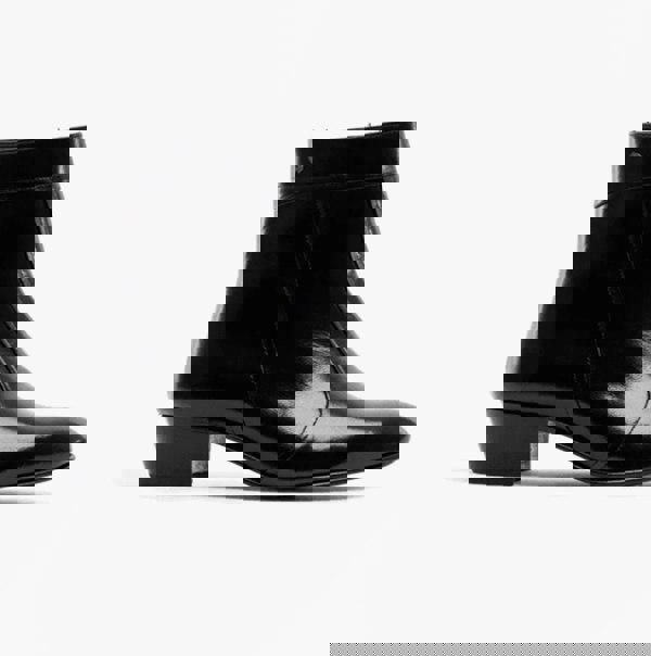 Club Cubano EMMANUEL Mens Smooth Leather Cuban Heel Boots Black