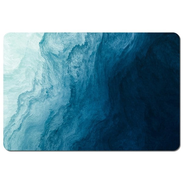 Benjamin Tate Design abstract blue liquid fluid (Placemat)