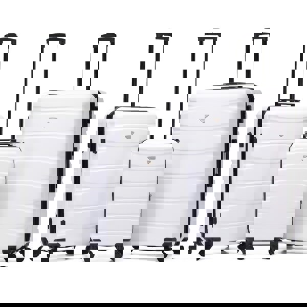 Flight Knight Set of 3 Hard Shell Suitcase Cabin & Check in Cases with TSA Lock