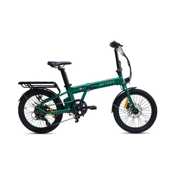 Hygge Bikes Virum 2026 - Folding Ultra-Light E-Bike 36V 10Ah - British Racing Green