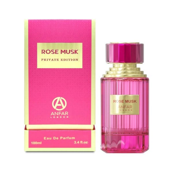 Anfar Rose Musk 100ml EDP with box front view