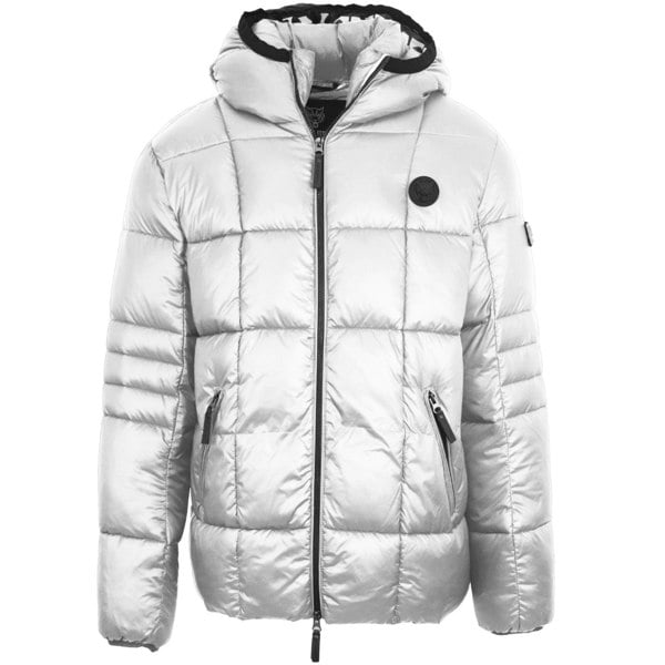 Plein Sport Small Circle Logo Quilted Jacket - White