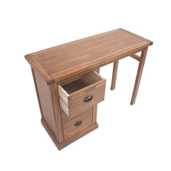 Cabinet Bits Tirolo 3 Drawer Desk - Dressing Table Brass Cup Handle
