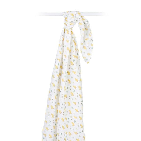 Lulujo - Muslin Swaddle - Ducks