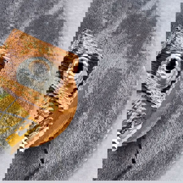 High Pile Grey Rug Calida – Ultra-Soft Plain