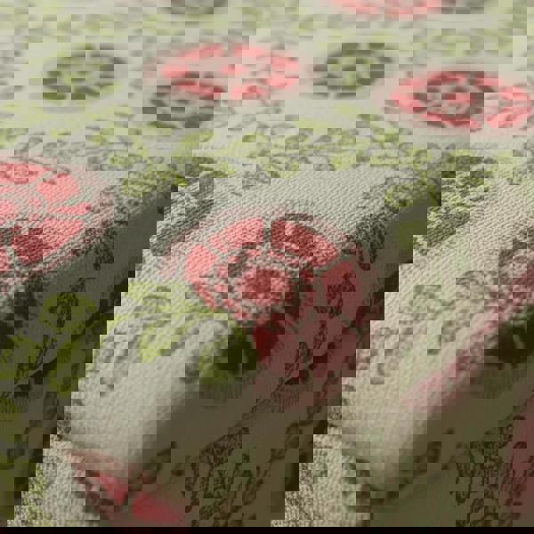 iLiv Patola Fabric Carmine storage ottoman bench used as seating in bedroom