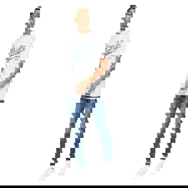 Crosshatch Mens Cronstand Logo T-Shirt - Light Blue - 