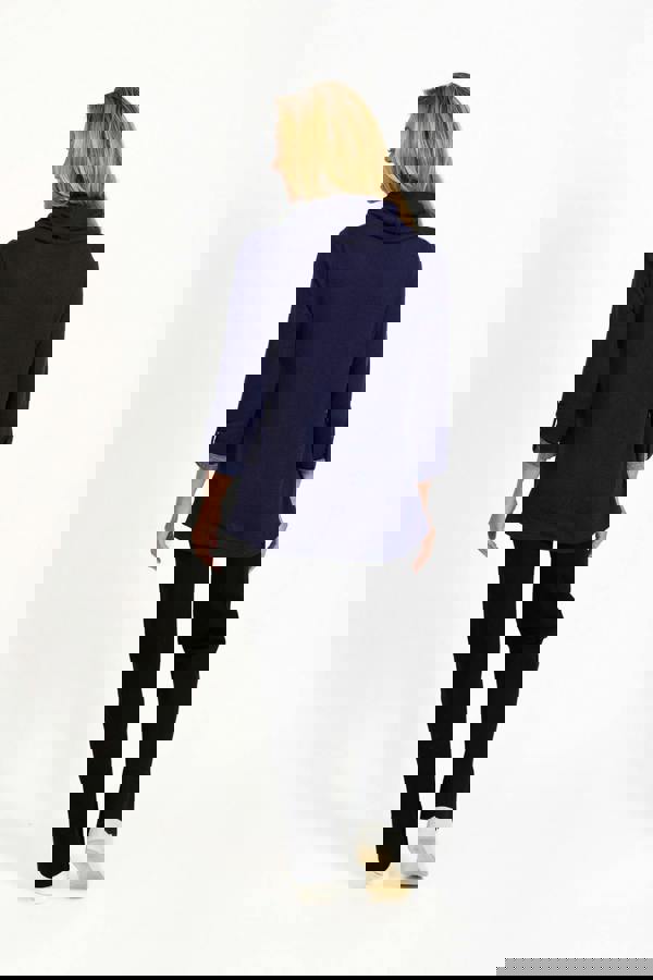 Etchy Printed Tunic with Snood