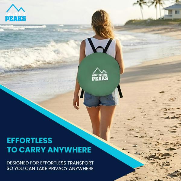 ADVENTURE PEAKS Pop up Changing Tent – Portable Toilet Tent Waterproof Privacy Shelter, Pop Up Changing Tent For Camping, Travel, Beach & Hiking