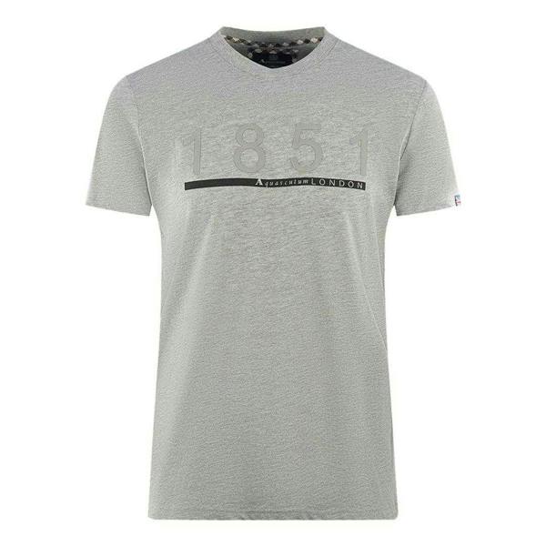 Aquascutum Mens London 1851 T-Shirt - Grey - 
