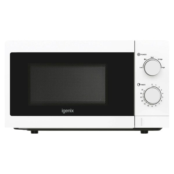 igenix Manual Microwave, 20 Litre, 5 Power Settings, 800W, White, IGMS08080W
