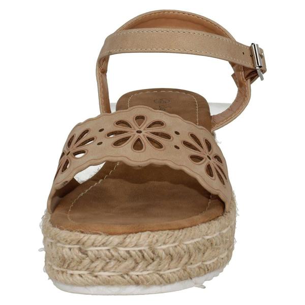 Savannah Ladies Savannah Mid Wedge Heel Wide Fit Sandals F12041
