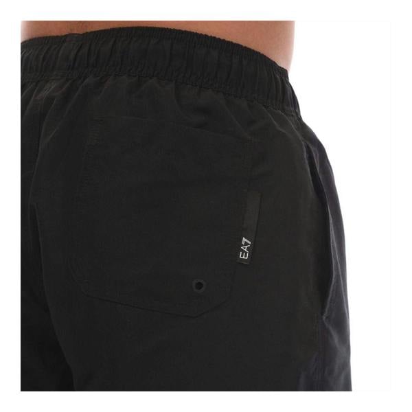 Emporio Armani EA7 Mens Polyester Swim Shorts - Black - 