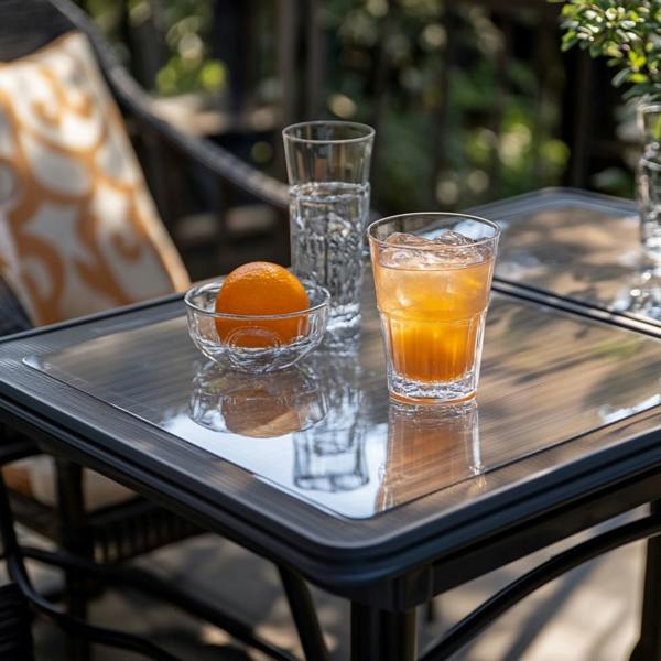 Nicoman PVC Square Table Cover - Transparent