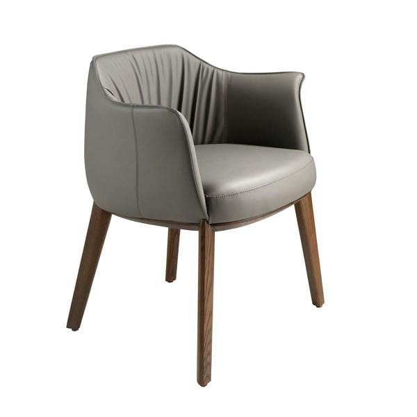Angel Cerdá Grey Leatherette Chair 5152