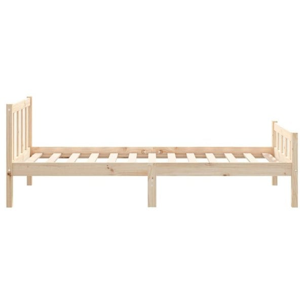Berkfield Bed Frame Solid Wood 90x190 cm Single