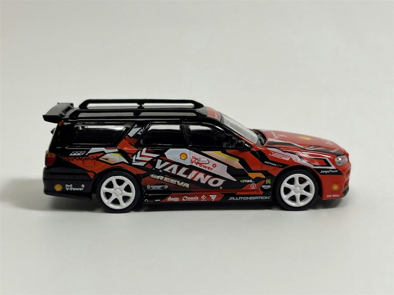 Pop Race Nissan Shell Valino Stagea R34 Pluto MOK Driftagea 34 1:64 Scale PR640038