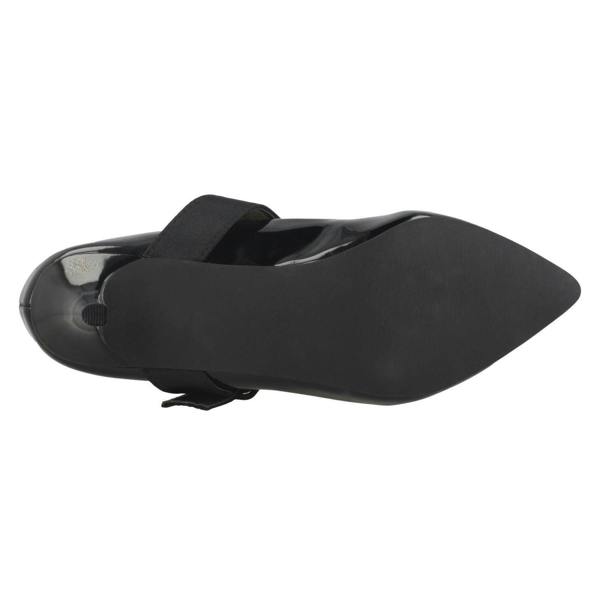 Spot On Ladies Spot On Chunky Buckle Strap Court Shoes F90059
