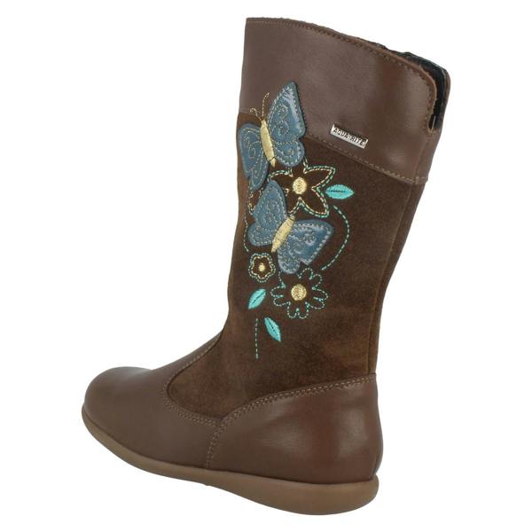 Start-rite Girls Aqua Rite by Startrite Mid Calf Decorative Boots Aqua Flutter