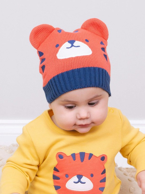 Kite Baby Organic Top Tiger Knit Hat