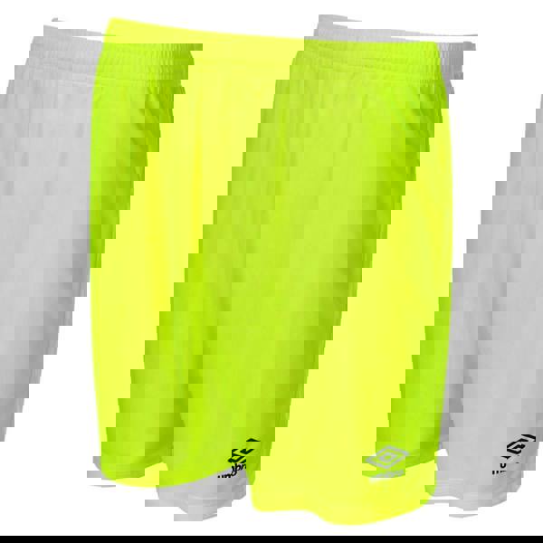 Umbro Childrens/Kids Club II Shorts - Safety Yellow/Carbon