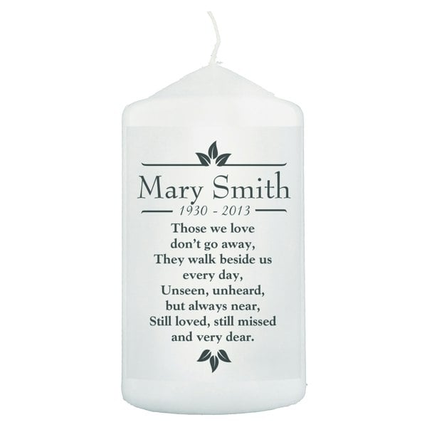 Personalised Memento Company Personalised Sentiments 'Those We Love' Pillar Candle