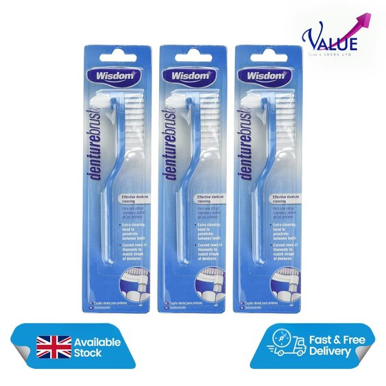 Wisdom Denture Brush - Pack of 3