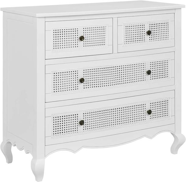 Statement Furniture Louis Chest of Drawers with Rattan Cane Drawers