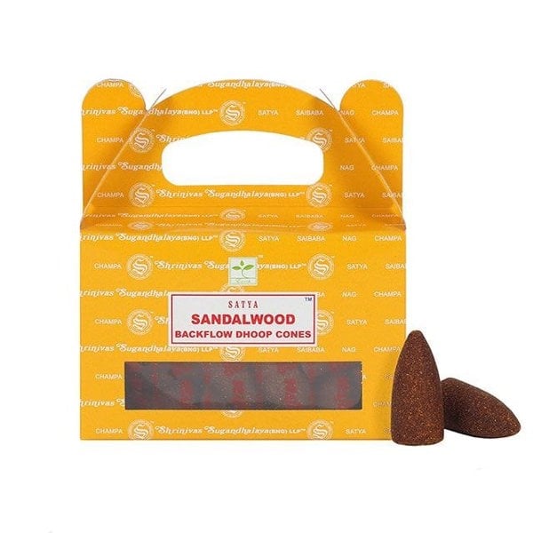 Serano Set of 6 Packets of Satya Sandalwood Backflow Dhoop Cones