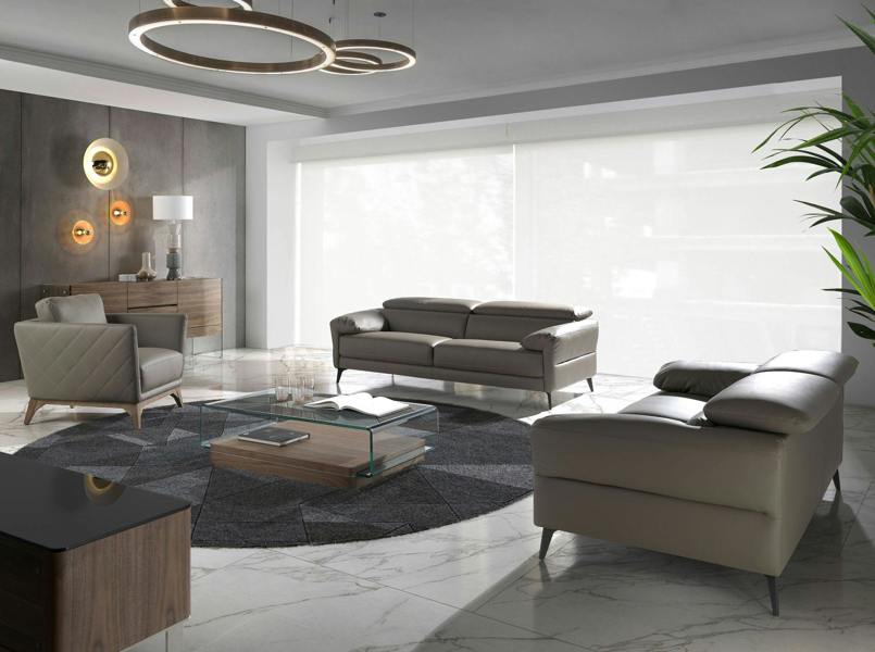 Angel Cerdá Sideboard Walnut and Tempered Glass 3062