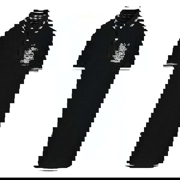 Aquascutum Unisex Adult Aldis Tipped Polo Shirt - Black - 