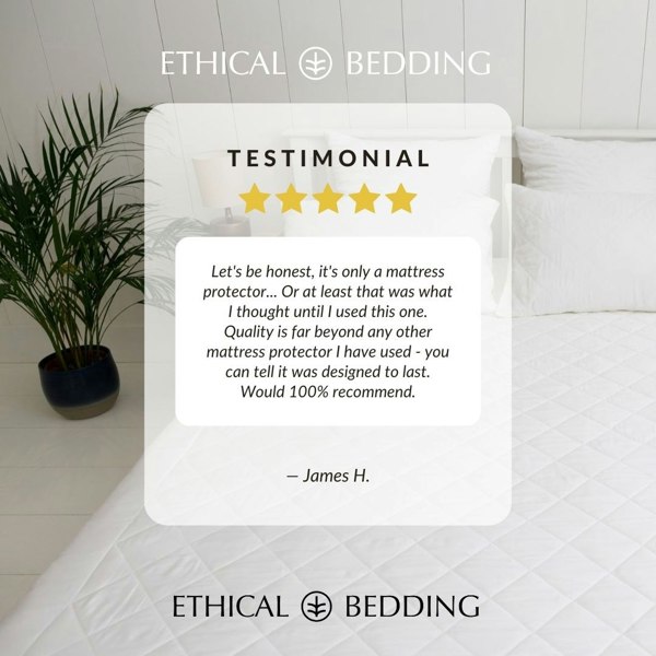 Ethical Bedding Bamboo Mattress Protector (Eucalyptus & Bamboo)