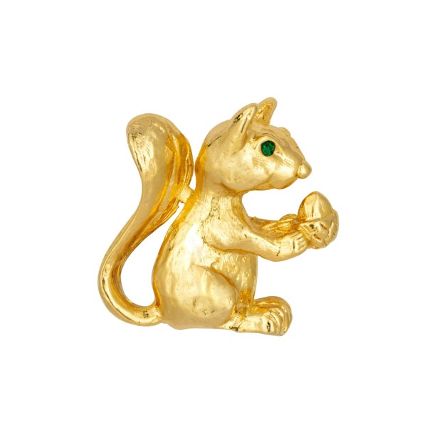 Gold Trip Vintage Gold Squirrel Brooch